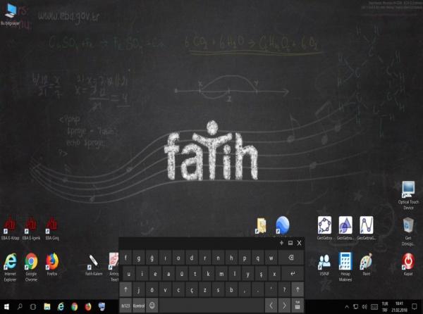 Fatih Projesi Faz-1/Faz-2/Faz-3 Etkileşimli Tahta Windows 10 İmajı